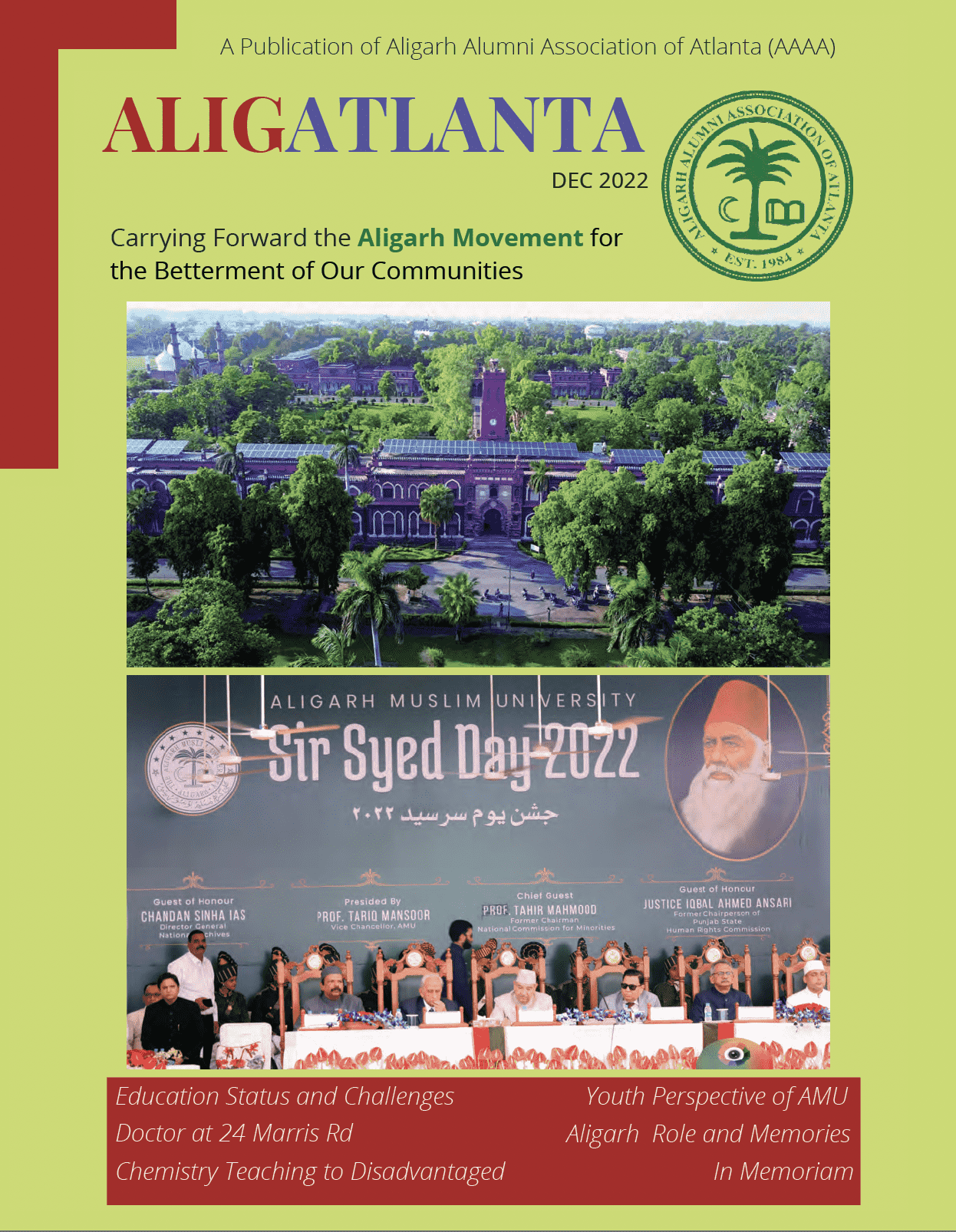 Cover of the 2022 issue of Alig Atlanta